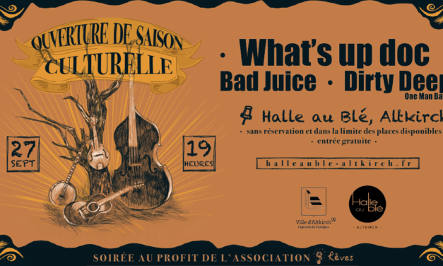 > SAM 27 SEPTEMBRE : Ouverture de saison culturelle + Soirée Blues/Rock